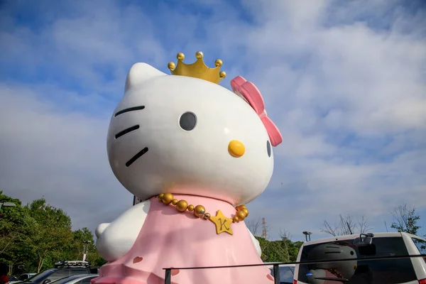 Hello Kitty ostrov tématické muzeum ve městě Ostrov Jeju, Jižní Korea — Stock fotografie