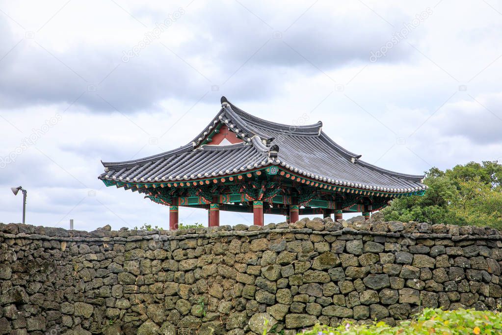 The Seongeup Folk Village in Seogwipo in the Jeju Special Admini