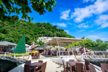 Batı Cove Resort Boracay Adası Restoran görünümünü üzerinde 18 Kasım 2017 yılında Philip