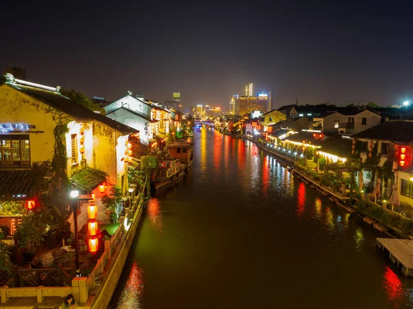 Scène nocturne de l'ancienne rue Nanchang. Nanchang - Scène historique — Photo