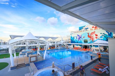 Ana havuz güverte tesisi rüya Hong uzak yelken yolculuk 