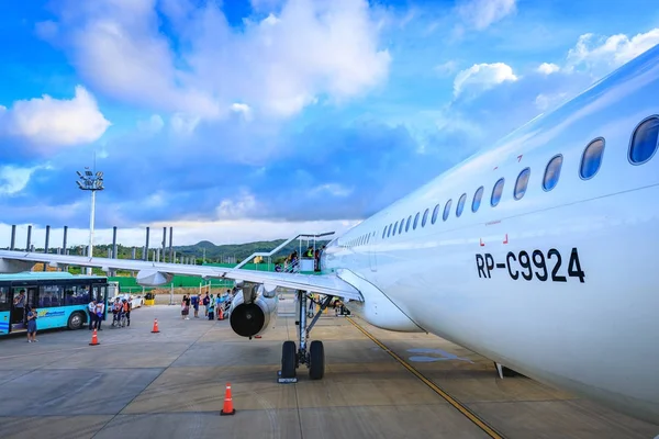 Philippine Airlines (PAL) в аэропорту Катиклана — стоковое фото