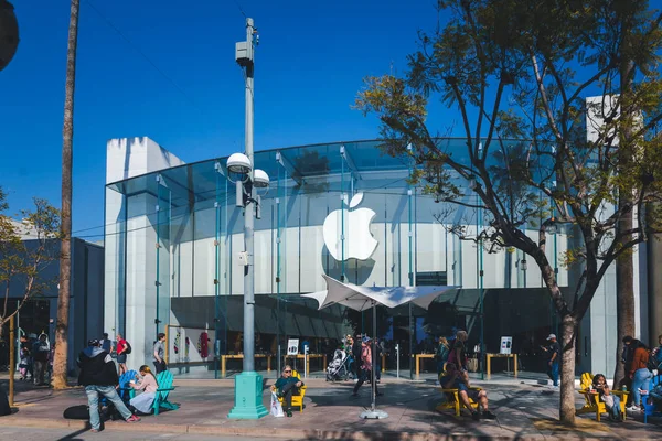 Santa Monica California February 2020 Apple Store 3Rd Street Promenade — 스톡 사진