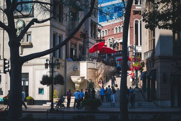 Los Angeles California February 2020 View Fashionable Street Rodeo Drive — Stok fotoğraf