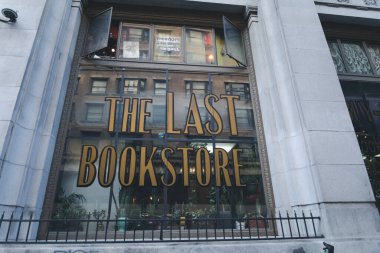 Los Angeles, California - February 17, 2020 : The Last Book Store, famous used book stores, in Downtown LA.
