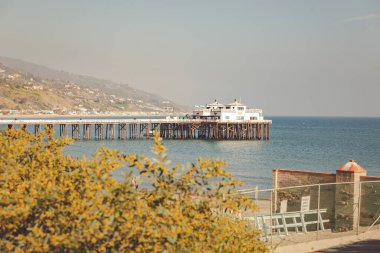Malibu, California - February 17, 2020 : Scene of Malibu Pier Beach