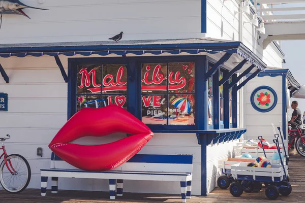 Malibu California February 2020 Malibu Souvenir Shop End Malibu Pier — Stockfoto