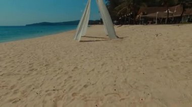 Bang Tao beach uçan. Phuket. Tayland. Havadan görünümü.