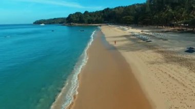 Hava: Surin plaj üzerinde uçan.