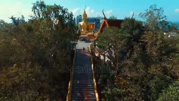 Aérea: Buddha Hill en Pattaya . — Vídeos de Stock