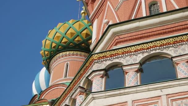 St Basil's Cathedral in Moscow — Stock Video