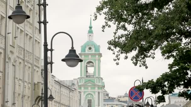 Bell tower in Moscow — Stock Video