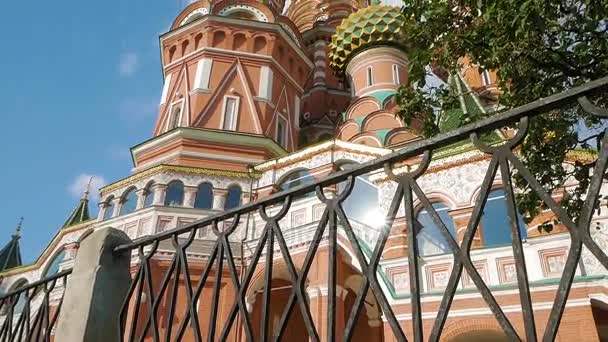 在莫斯科圣巴西尔大教堂 — 图库视频影像