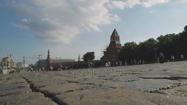 Vasilevski iniş ve Kremlin — Stok video