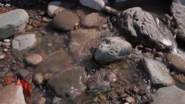 Su içinde irili ufaklı taşlar