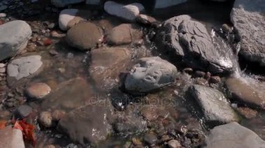 Su içinde irili ufaklı taşlar