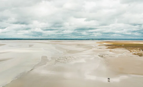 Düşük tide, Le Mont Saint-Michel'in 