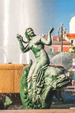 Nice da Place Massena tarihinde Venüs heykeli