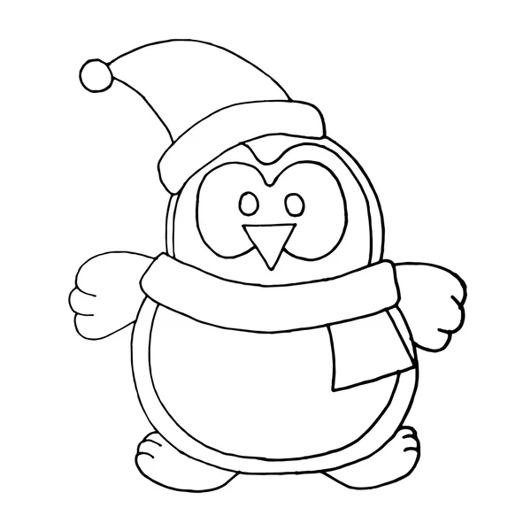 Pinguin-Weihnachten. Pinguin-Neujahr. Pinguin-Weihnachten. Pinguin-Neujahr. frohe Weihnachtskarte mit Pinguin. Weihnachtspinguin-Vektor. Pinguin kreativ. Pinguin-Design. Pinguin-Urlaub. Pinguine feiern. Weihnachtskarte. Weihnachtscartoon — Stockvektor