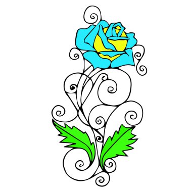 Soyut bir retro tarzında yükseldi. Tasarım için Gül Çiçek Elemanları. Elle çizilmiş gül sembolü. Gül vektör çizim logosu. Güzel gül. Gül sanatı. Gül buketi. Gül doğası. Gül nesneleri. Gül posteri. Gül mahsulleri. Gül tonlamı. Gül vektörü. Gül simgesi. Gül logosu