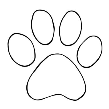 İz kedileri. Soyut hayvan ayak izi vektör arka plan. Kedilerayak siluet vektör illüstrasyon ayak ayak izleri. Köpek ayak silueti ve hayvan hayvan köpek ayak. Kedi ayak hayvan hayvan ve baskı köpek ayak. Kedi