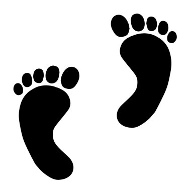Ayak izi vektör illüstrasyonu. Ayak izi simgesi. Ayak izi logosu. Ayak izi tasarımı. Ayak izi kartı. Ayak izi posteri. Soyut Ayak İzi. Ayak izi sembolü. Ayak izi işaretleri. Ayak izi izole edilmiş. Ayak izi.