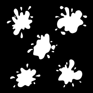 Set engelliyor. Kan izleri ve lekeler topluluğu. Vektör kümesi lekesi, sıçrama sıvı ve lekeleri. Renkli Retro vektör lekeleri, engelliyor, Set su sıçramalarına. Boya Splatters. Elle çizilmiş sıçramalarına vektör. Sıçrama. Dekorasyon sıçramalarına. Doku sıçramalarına. Su sıçramalarına