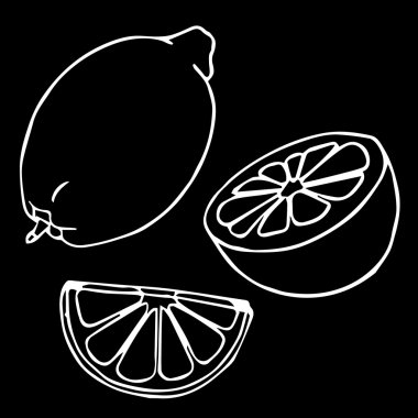 Limon küme. Limon, dört kez. Taze ve doğal limon: bütün, yarım, dilim, arasına bir şey koy. Taze limon ve limon dilim. Vektör çizim limon. Dekoratif süs limon. Vektör soyut limon illüstrasyon. Limon dekorasyon. Limon karikatür. Limon tasarım.