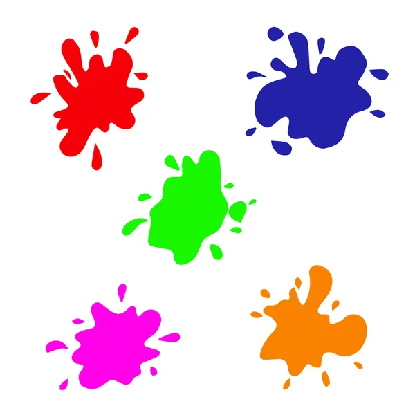 Blots réglés. Collecte de gouttes et de taches de sang. Ensemble vectoriel de taches, éclaboussures liquides et taches. Ensemble de taches, taches, éclaboussures vectorielles rétro colorées. Peinture éclaboussures. Vecteur d'éclaboussures dessinées à la main. Splash. Décoration éclaboussante. Éclaboussure la texture. Éclaboussures Graphismes Vectoriels