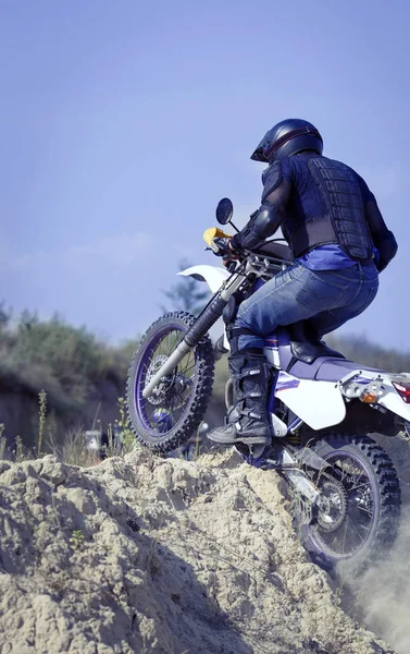 Enduro-Motorradrennen . — Stockfoto