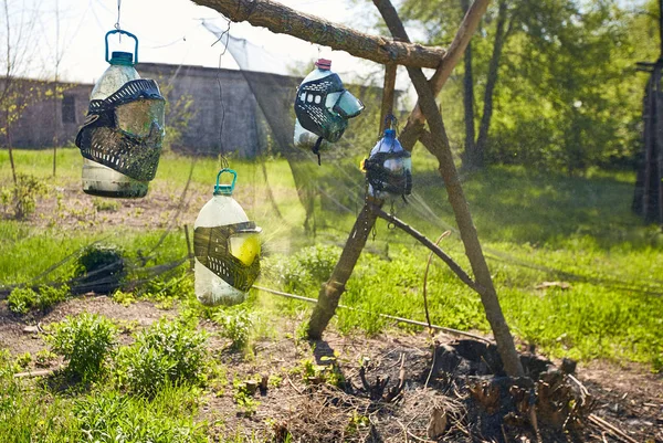 A target in a dash for hitting a paintball game. — Stock Photo, Image