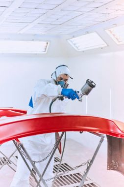 Resim tamponlar makine kırmızı boya Dükkanı.