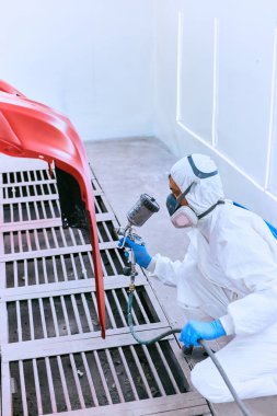 Resim tamponlar makine kırmızı boya Dükkanı.