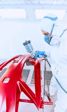 Resim tamponlar makine kırmızı boya Dükkanı.