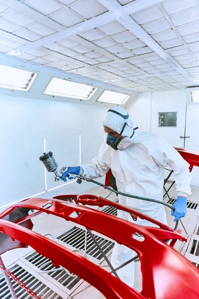 Resim tamponlar makine kırmızı boya Dükkanı.