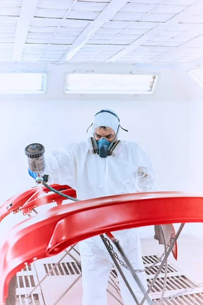 Resim tamponlar makine kırmızı boya Dükkanı.