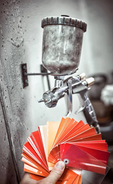 Una selección de colores para el coche y la pintura . — Foto de Stock