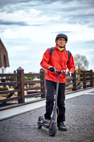 Scooter Elétrico Meio Econômico Transporte Cidade — Fotografia de Stock