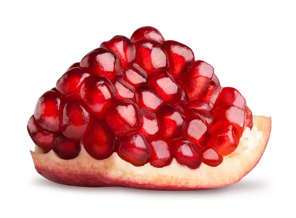 Segmen buah delima terisolasi — Stok Foto