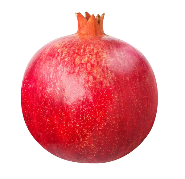 Granatapfelfrucht isoliert auf weiß — Stockfoto