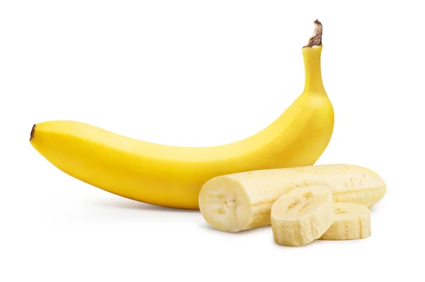 Bananas isoladas em branco — Fotografia de Stock