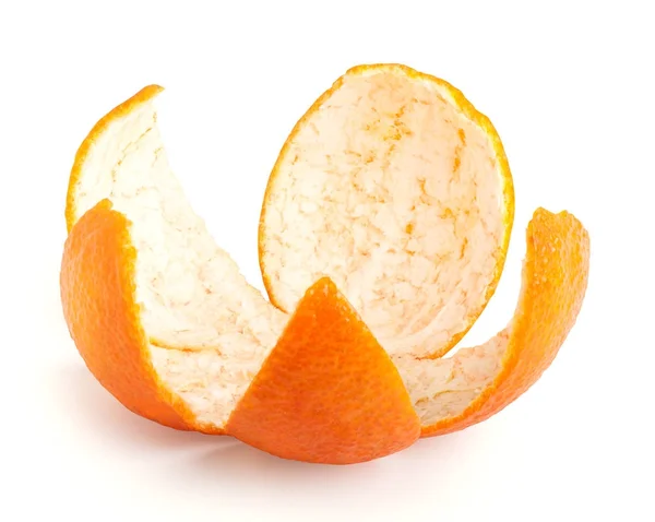 Casca de laranja isolada — Fotografia de Stock