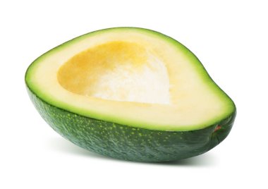 Avokado meyve izole yarısı
