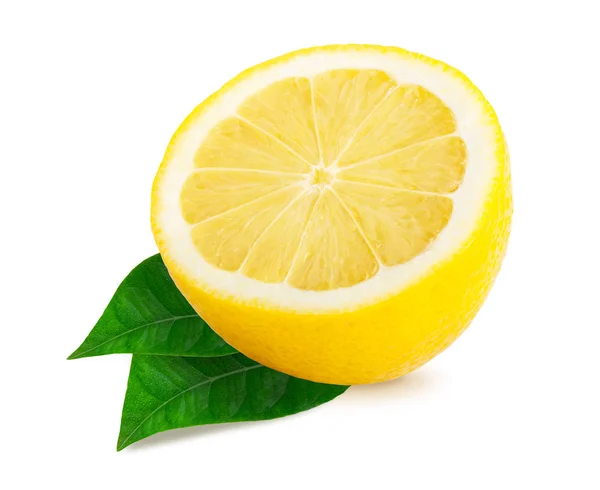 Halv citron citrus frukt isolerade — Stockfoto