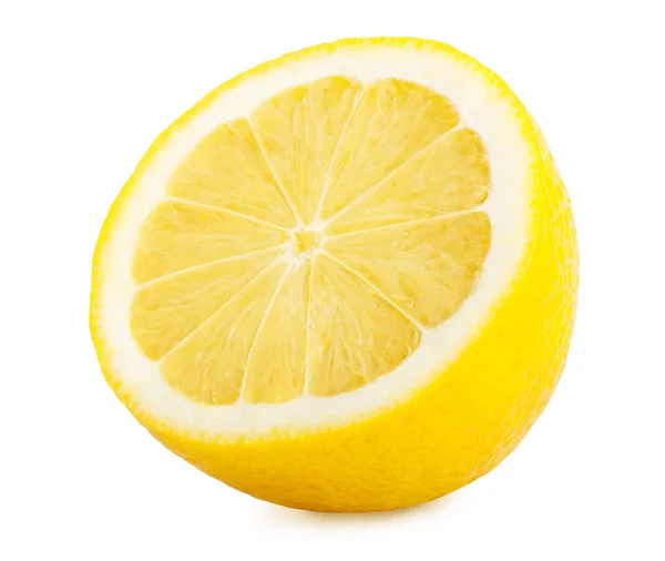 Halv citron citrus frukt isolerade — Stockfoto