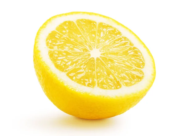 Halv citron citrus frukt isolerade — Stockfoto