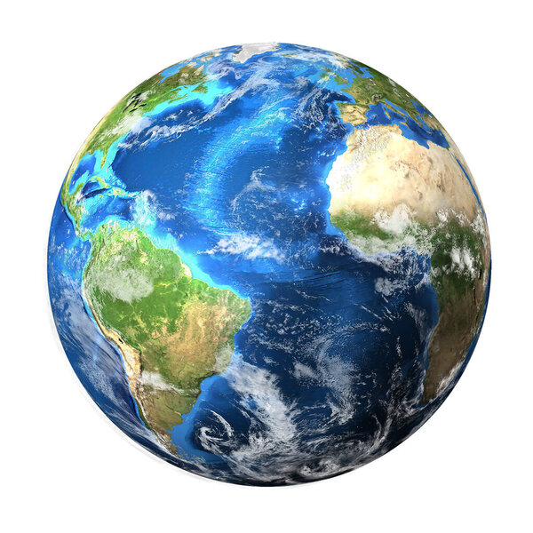 Planet Earth isolated — Stock Photo, Image