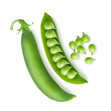 Peas isolated on white clipart