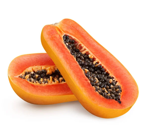 Papayafrüchte isoliert — Stockfoto