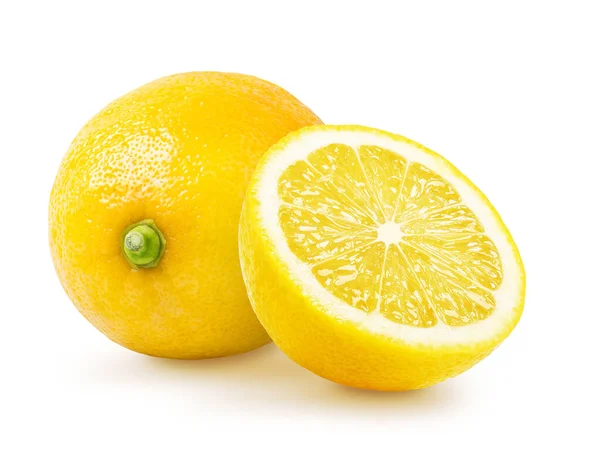 Lemon diisolasi pada putih — Stok Foto